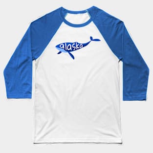 Alaska Whale Baseball T-Shirt